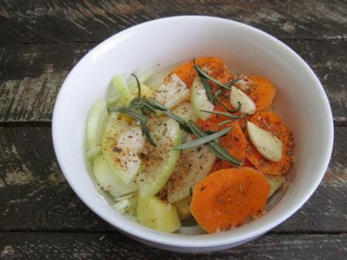 Курица в духовке с картошкой в пакете для запекания. 03