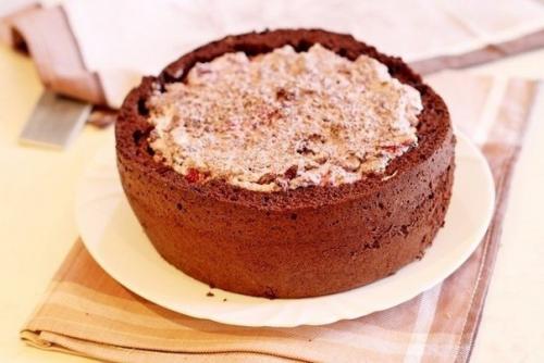 Шифоновый бисквит с вишней. 03 Шифоновый бисквит с вишней. 03