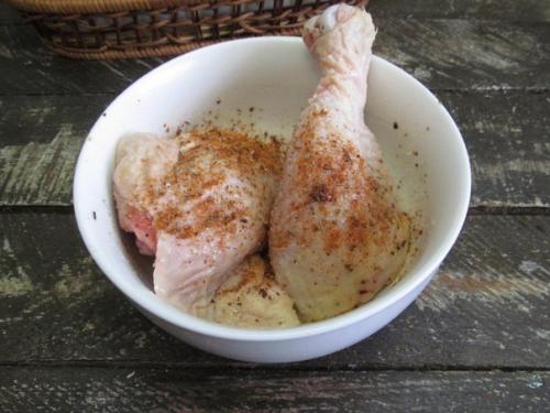 Курица в духовке с картошкой в пакете для запекания. 05