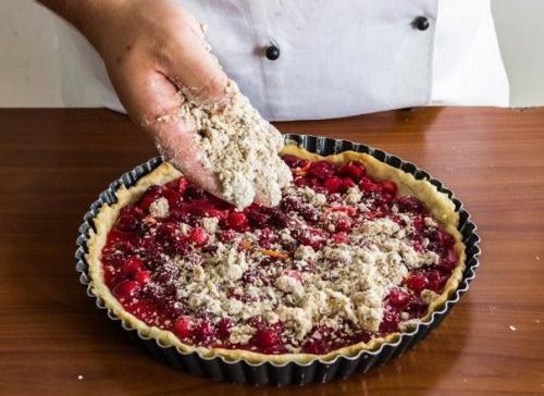 Открытый пирог с клюквой. 06 Открытый пирог с клюквой. 06