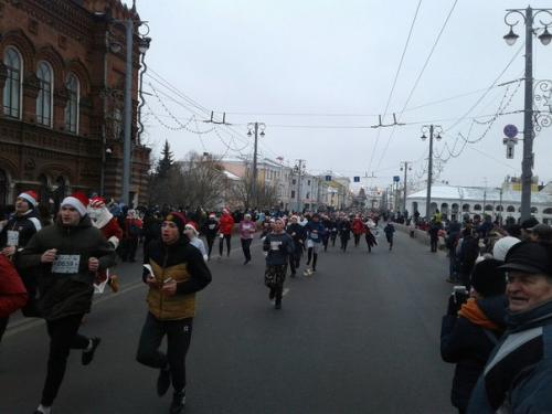 Забег дедов морозов во Владимире. 02