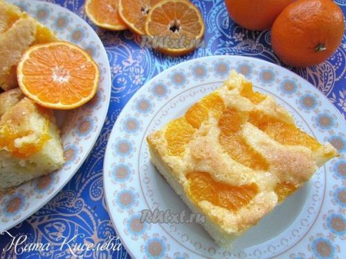 Мандариновый пирог.   Ингредиенты: Мандариновый пирог.   Ингредиенты: