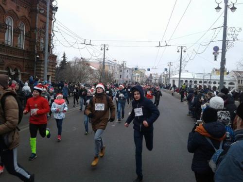 Забег дедов морозов во Владимире. 01