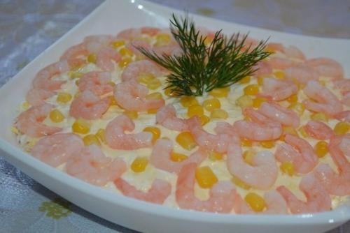 Салат Креветочка!  Один из любимых семейных салатов, который готовится часто!