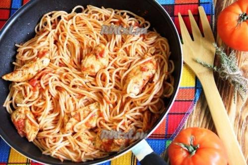 Куриная грудка с помидорами на сковороде. 08 Куриная грудка с помидорами на сковороде. 08