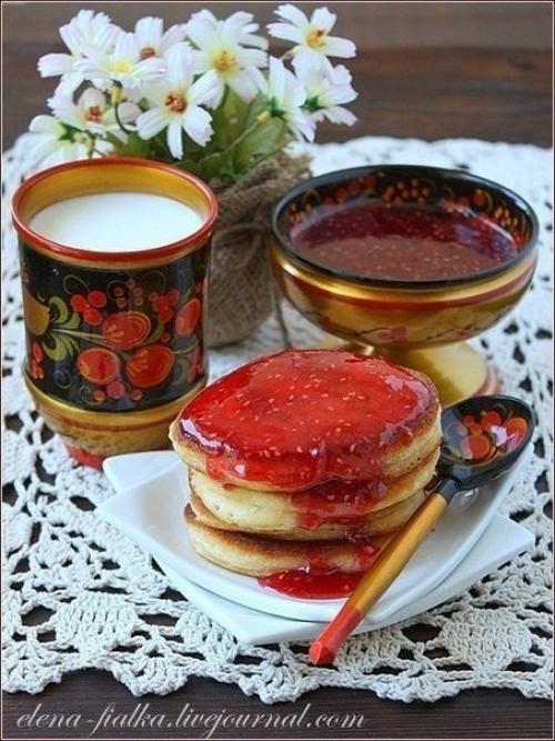 Пышные оладьи на кефире. 01