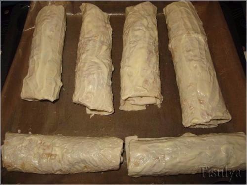 Грибной рулет из лаваша. 02 Грибной рулет из лаваша. 02