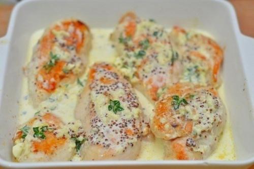 Куриное Филе в сливочном соусе.