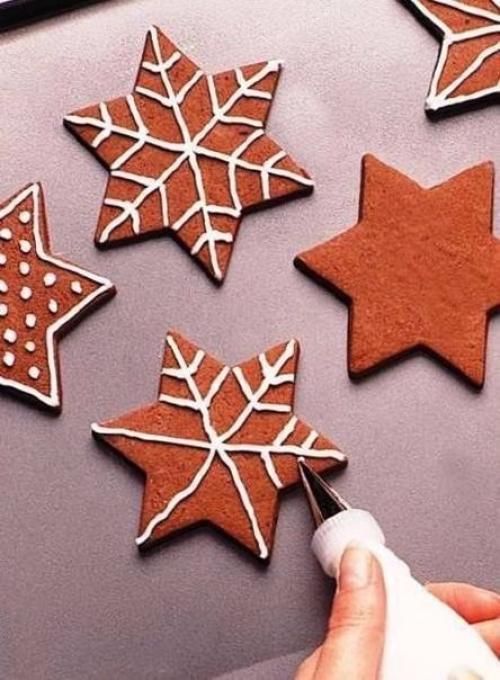 Печенье новогоднее Снежинки из Шоколада? 02