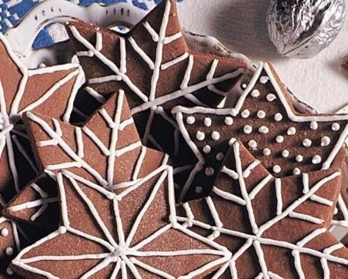 Печенье новогоднее Снежинки из Шоколада? 03