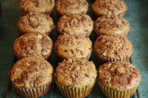 Натуральные банановые маффины на кефире без добавок.

