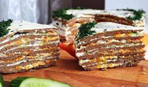 Печеночный торт Освежающий.