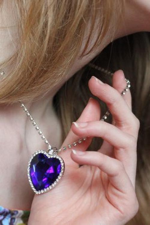 Колье Сердце Океана с камнями Swarowski. 02