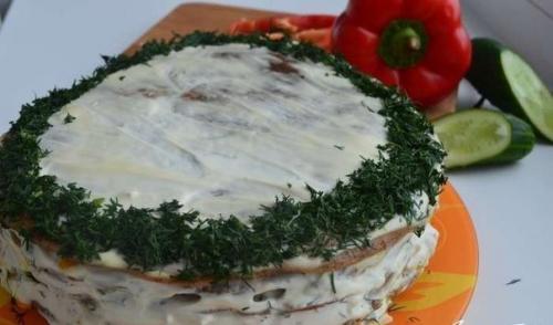 Печеночный торт Освежающий. 07