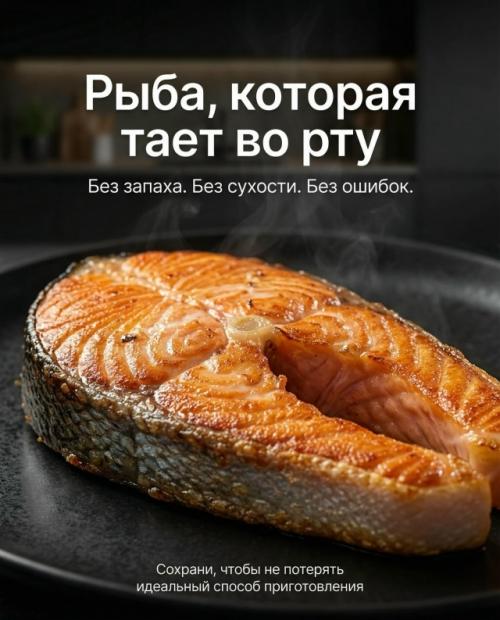 Рыбу легко пересушить. 
