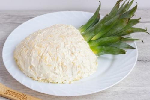 Салат Ананас с курицей и грибами. 04 Салат Ананас с курицей и грибами. 04