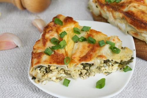 Пирог Лаваш в заливке.