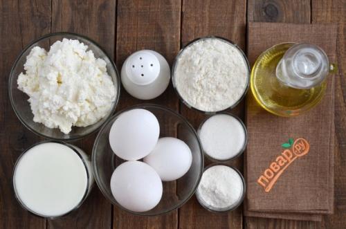 Заварные творожные блины. 01