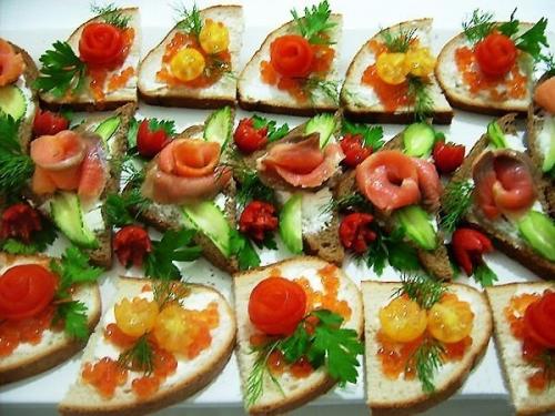 Подборка бутербродов для праздничного стола. 04 Подборка бутербродов для праздничного стола. 04