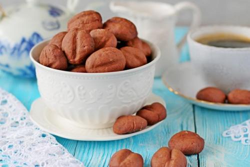 Печенье кофейные зерна. Печенье кофейные зерна.