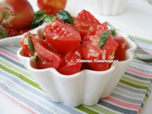 Помидоры в медовом маринаде.

