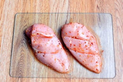 Куриная грудка с персиками. 02 Куриная грудка с персиками. 02