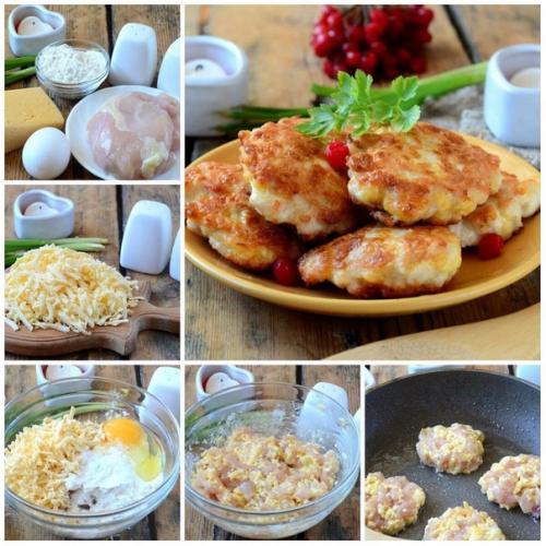 Шницели с сыром.