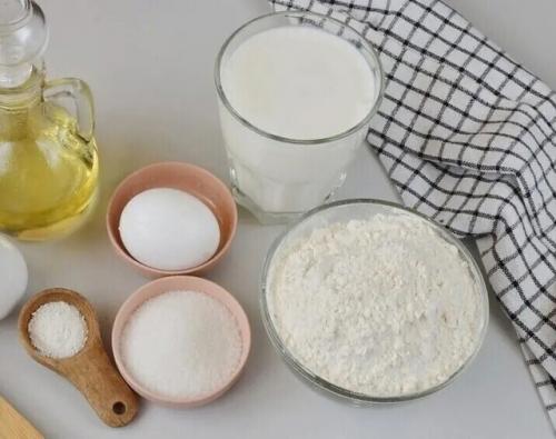 Пышки - пустышки.  Необходимые ингредиенты: 01