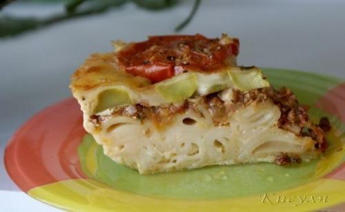 Ленивая лазанья - запеканка с кабачками. 05