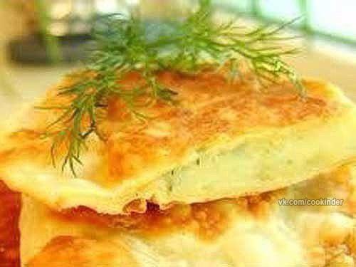 Чебуреки на кефире с картошечкой и сыром. 02