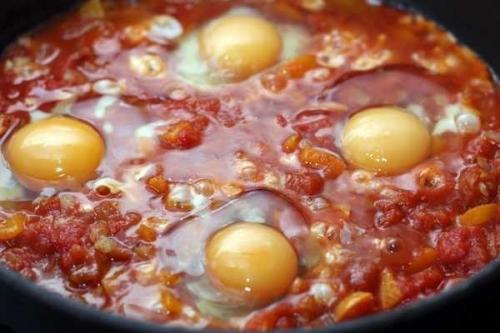 Шакшука.   Интересное блюдо из яиц с овощами, популярное в израиле и соседних странах. 04