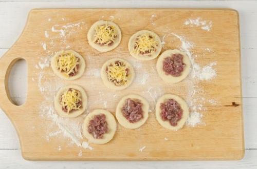 Пирог с мясом Хризантема. 05 Пирог с мясом Хризантема. 05