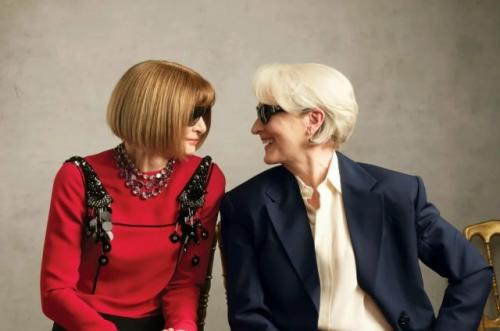 Мэрил стрип и Анна винтур украсили обложку нового номера журнала Vogue. 01