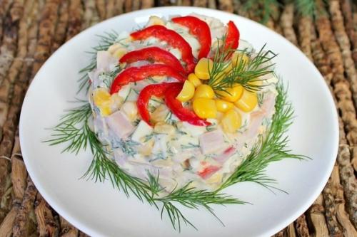 Салат Объедение.  Ингредиенты: