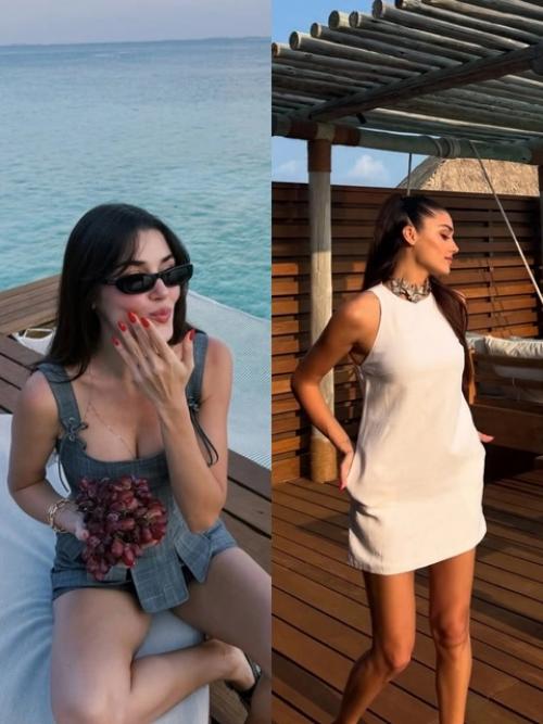 Прекрасная Ханде эрчел на новых фото во время её красивых приключений на Мальдивах. 01