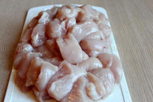 Овощное рагу с курицей. 02