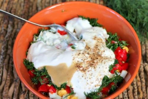 Салат Объедение.  Ингредиенты: 03