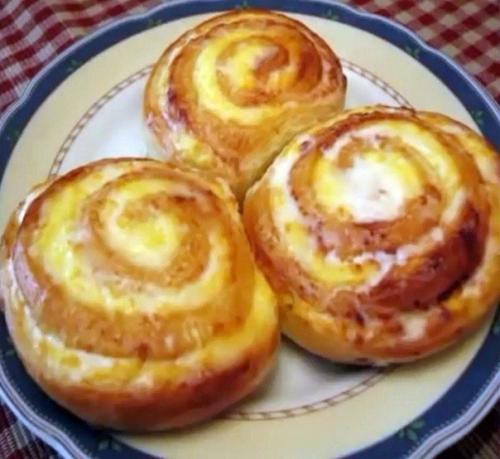 Обалденные завитушки с творогом и заливкой из сметаны. 04 Обалденные завитушки с творогом и заливкой из сметаны. 04
