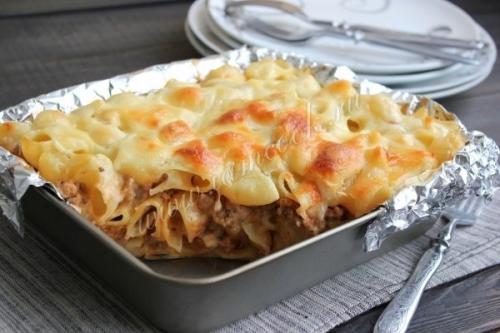 Лазанья из макарон. 08 Лазанья из макарон. 08