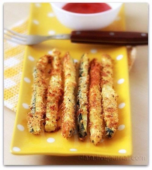 Палочки цукини в сырной панировке. 04 Палочки цукини в сырной панировке. 04