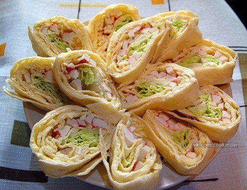 Топ - 13 закусок из лаваша. 01 Топ - 13 закусок из лаваша. 01