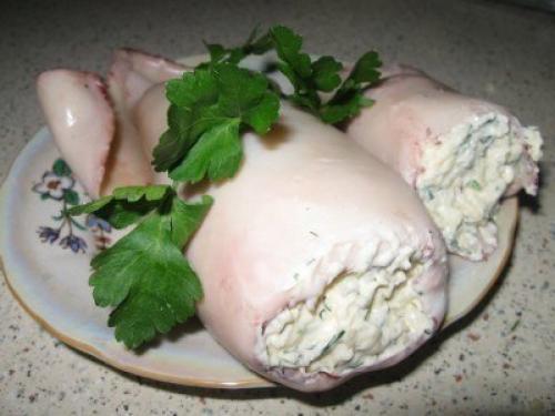 Фаршированные кальмары.   Ингредиенты: Фаршированные кальмары.   Ингредиенты: