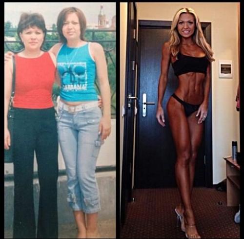 Узнаете) вот что спорт с людьми делает) между первым и вторым фото 10 лет) на первом 13-летняя крымчанка?  