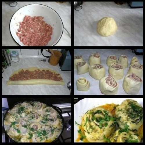 Очень ленивые пельмени.

