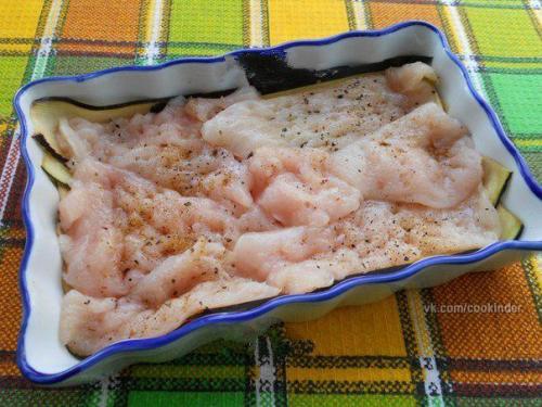 Куриное Филе с баклажанами и помидорами в духовке. 02 Куриное Филе с баклажанами и помидорами в духовке. 02