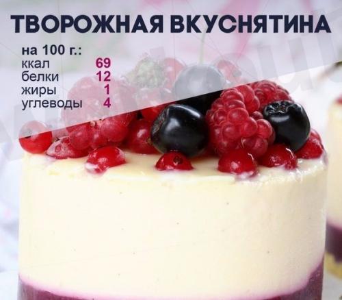 Творожная вкуснятина без выпечки.