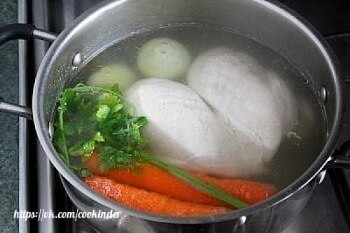 Куриное заливное.  Грудка куриная - 550 г на кости. 03 Куриное заливное.  Грудка куриная - 550 г на кости. 03