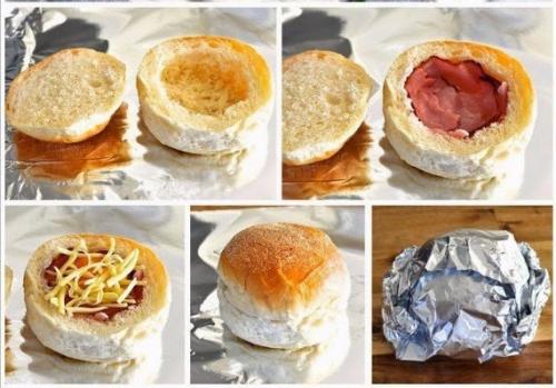 Горячие булочки с яйцом, сыром и ветчиной? 01