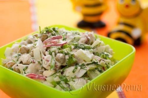 Салат Наслаждение: идеальный легкий ужин!